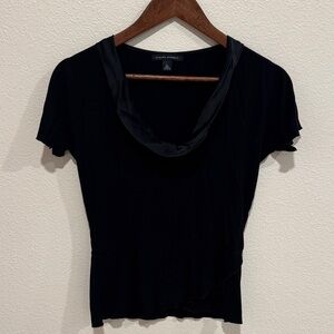Banana Republic Elegant Black Short Sleeve Tee